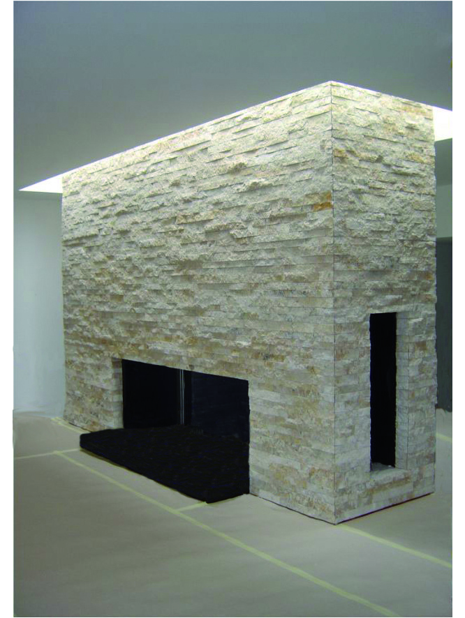 Cheminéeverkleidung Lägernkrustenplatte